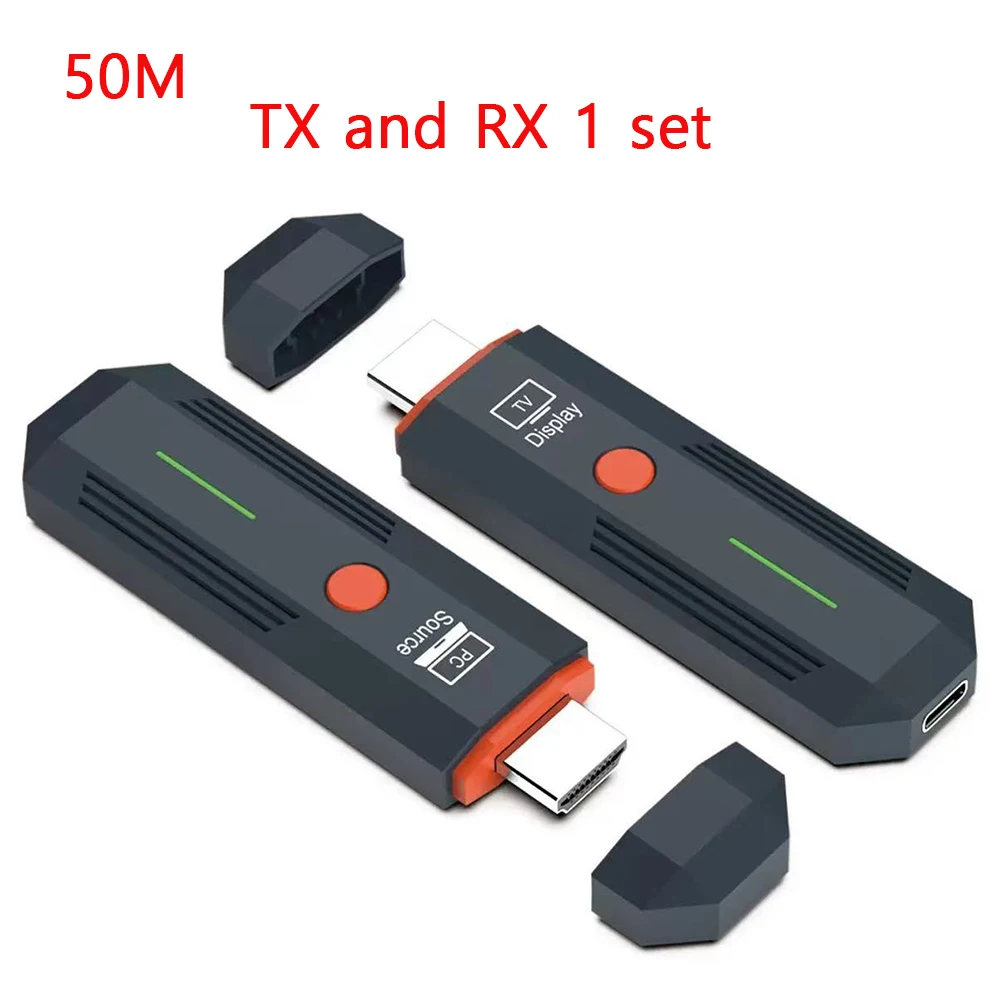 

50M 1080P HDMI-Compatible Video TV Stick Display Wireless Transmission Transmitter Receiver Extender For Laptop Camera PC to TV