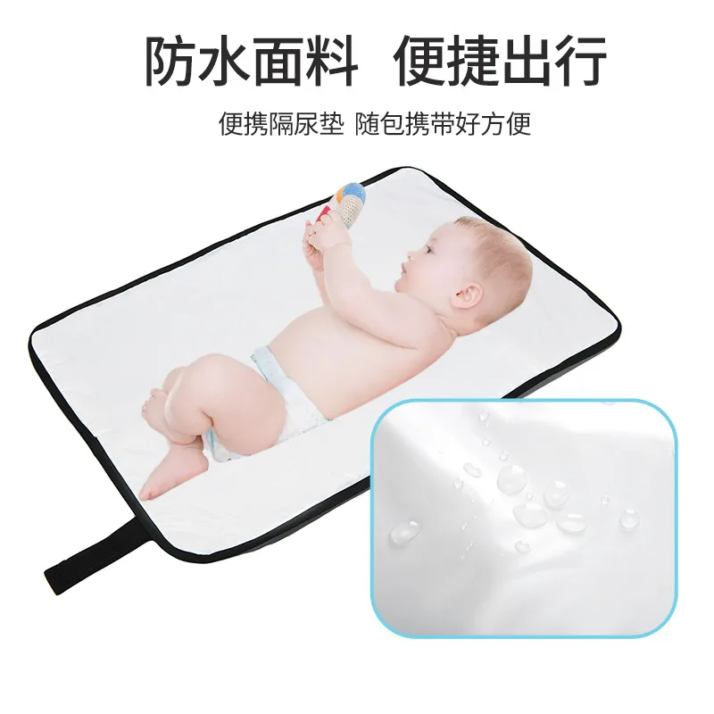 

50*70 см коврик для пеленания новорожденных, большой водонепроницаемый портативный коврик для пеленания подгузников, игровой коврик из ПВХ, постельное белье, матрас для младенцев