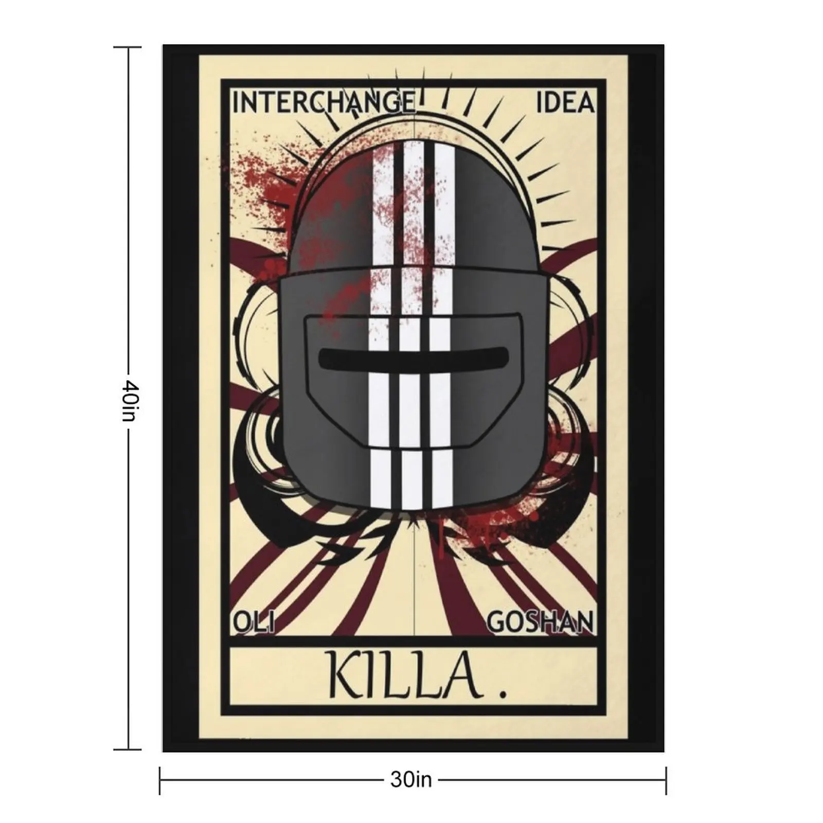 Escape From Tarkov - Bloody Killa Tarot Throw Blanket blankets and throws Sofa Throw cosplay anime Decorative Beds Blankets
