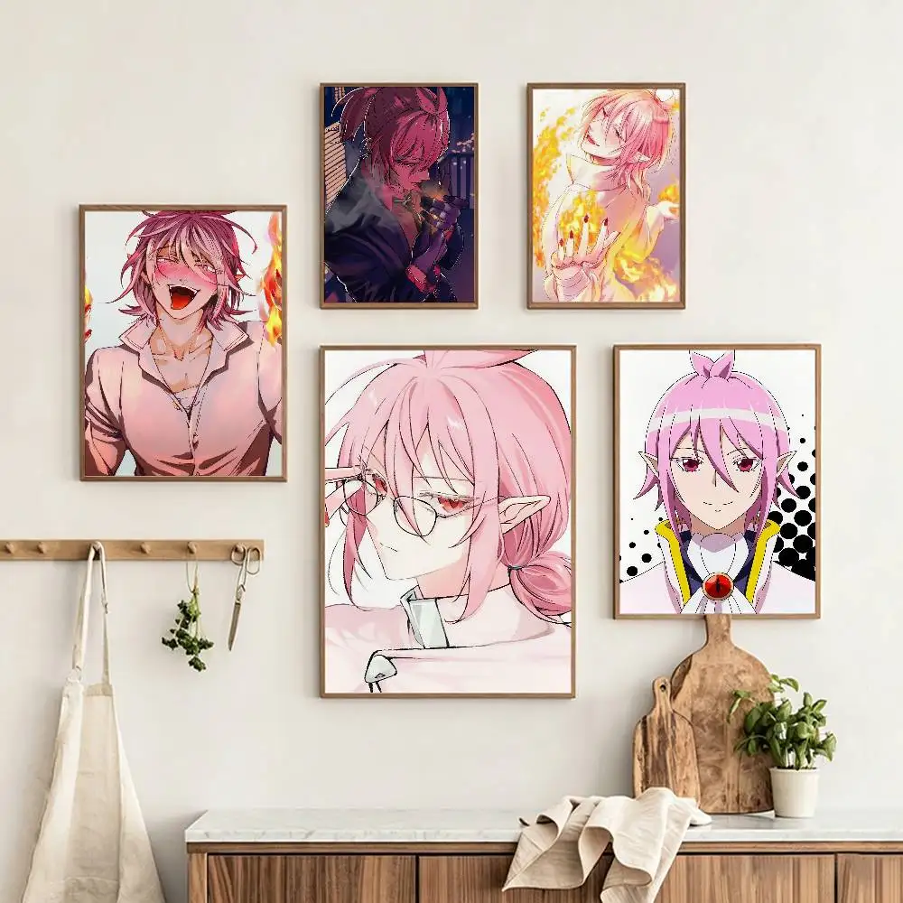 A-Asmodeus Alice Welcome to D-Demon School Poster HD Self Adhesive Waterproof Wall Art Ideal for Home Office Dorm Gift Custom