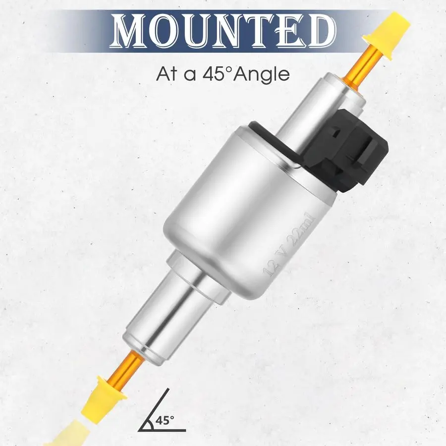 Heizöl-Kraftstoffpumpe, 12 V, 24 V, 22 ml, leiser Gas-Lufterhitzer, elektrische Kraftstoffpumpe, passend für Webasto Eberspacher All China 2 kW 5 kW 8 kW Ai