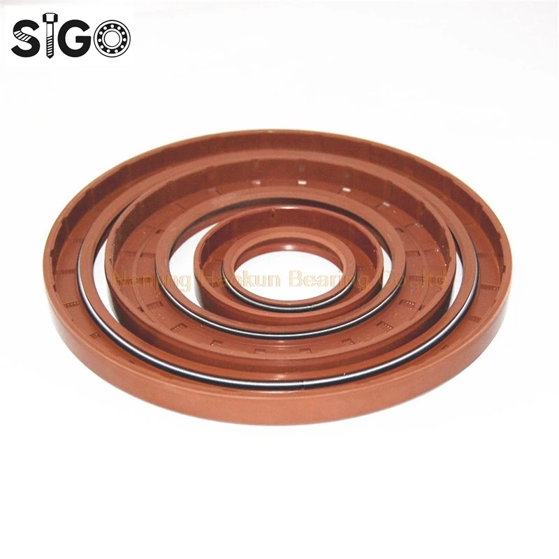 44*60*7 44x60x7  FKM Fluorine Fluoro Rubber Two Lip Spring TC Ring Gasket Radial Shaft Skeleton Oil Seal