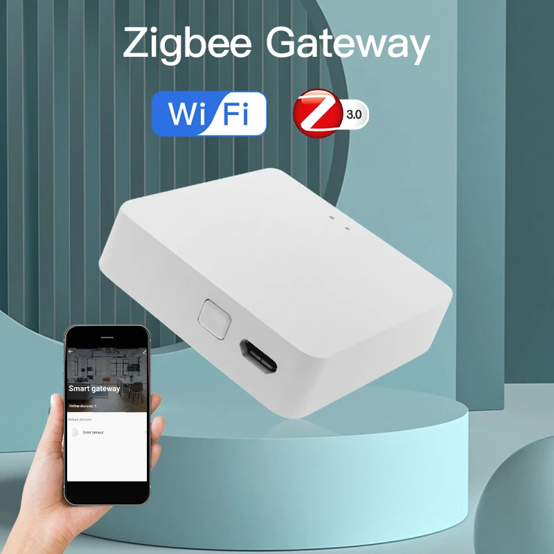 New Tuya Smart Multi-Mode ZigBee BLE Gateway Hub Wireless Intellect Applicances Remote Controller Bridge Alexa Google Home Voice