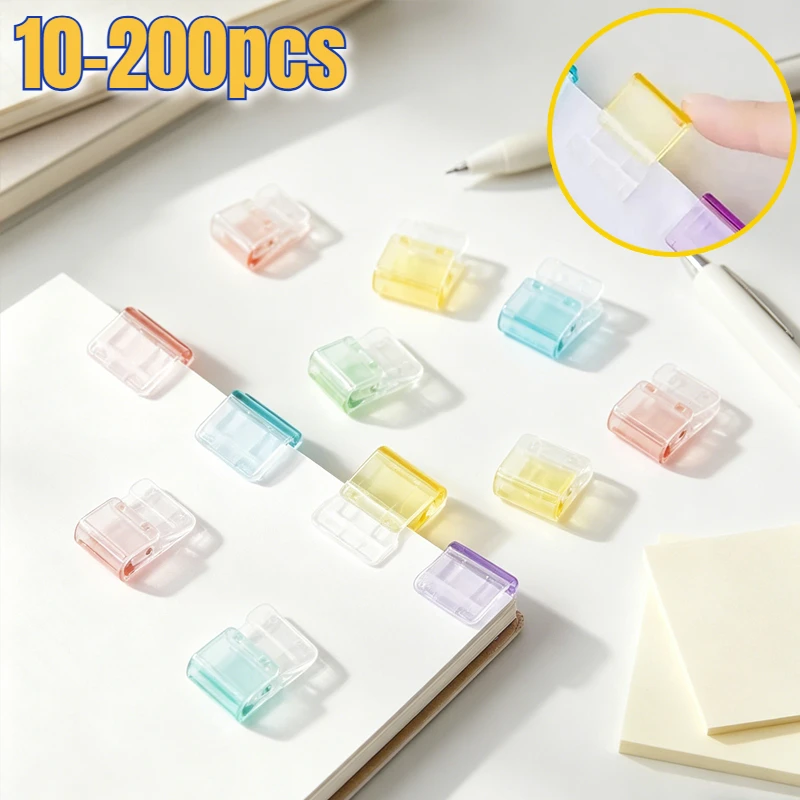 

10-200 шт. Креативные зажимы-клипсы для документов, органайзеры для тестов, папки для хранения, зажимы-биндеры для книг и офисных принадлежностей