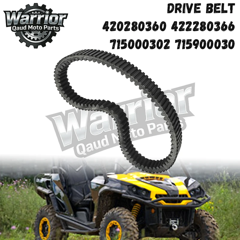 

DRIVE BELT/420280360 422280366 715000302 715900030,FOR CAN AM OUTLANDER MAX LTD 500 XMR 570 650 COMMANDER XT PRO 1000 RENEGADE