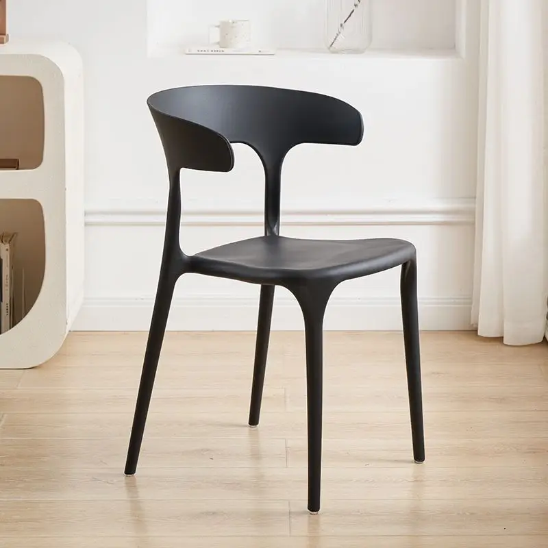 

Sub-backrest dining chair home plastic thickened Internet celebrity lazy casual simplicity