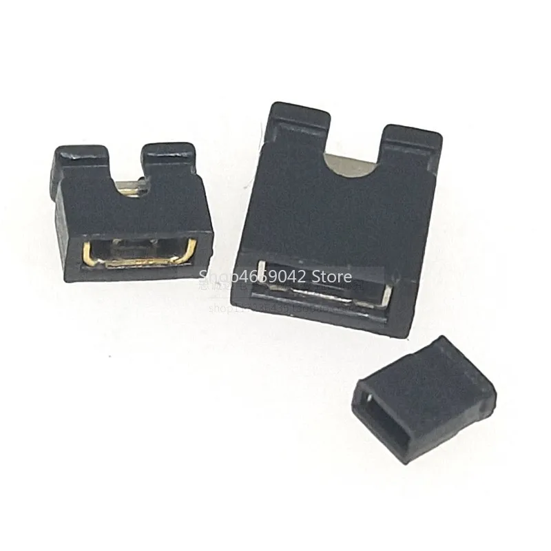 50PCS Black 2.54MM 2.0MM 1.27MM Jumper Cap Short Circuit Cap Short Circuit Block Connection Block Opening Closed