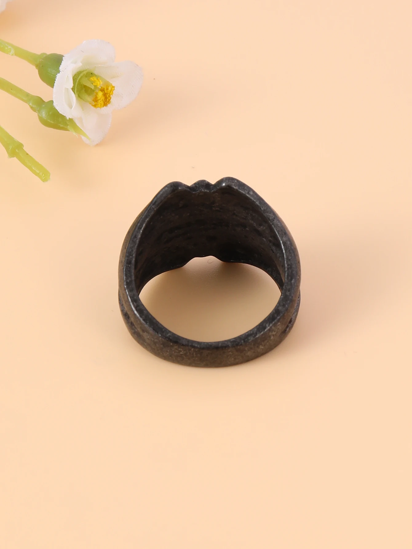 Punk men's ring alloy Nordic black Scandinavian Nordic gathering ring