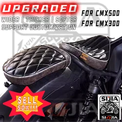 motorcycle seat cushion Motorcycle Black Front Rider Driver Solo Seat Cushion For Honda Rebel CMX 250 300 500 2017-2022