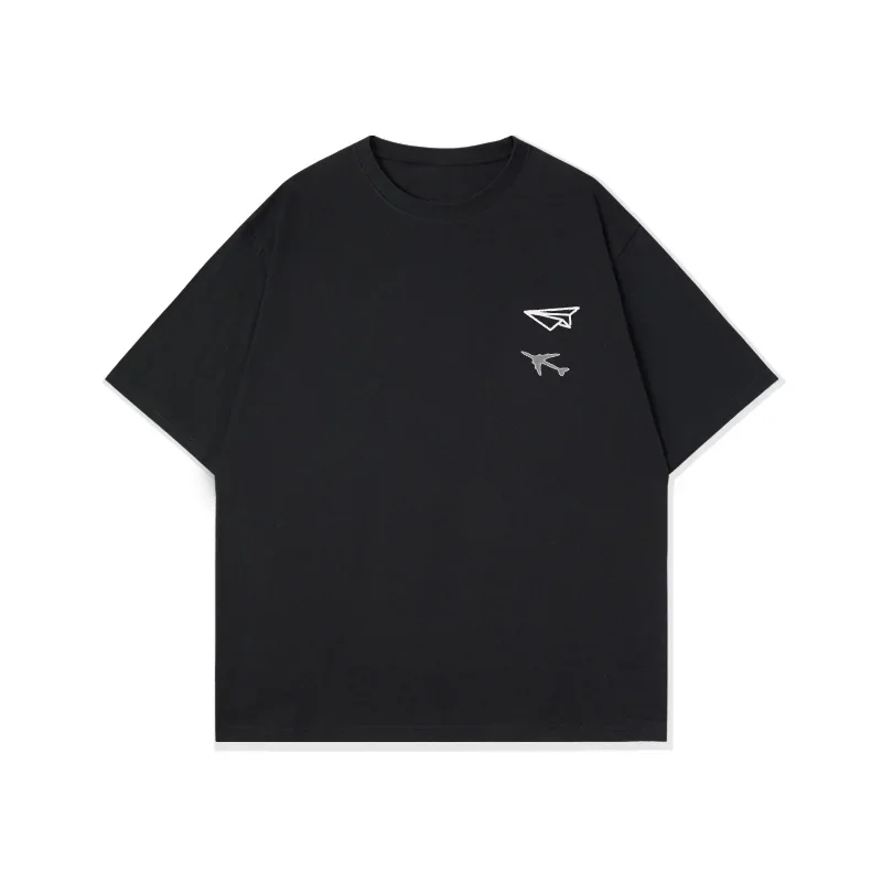 

T-shirt mens short-sleeved trend summer 2025 new cotton loose T-shirt
