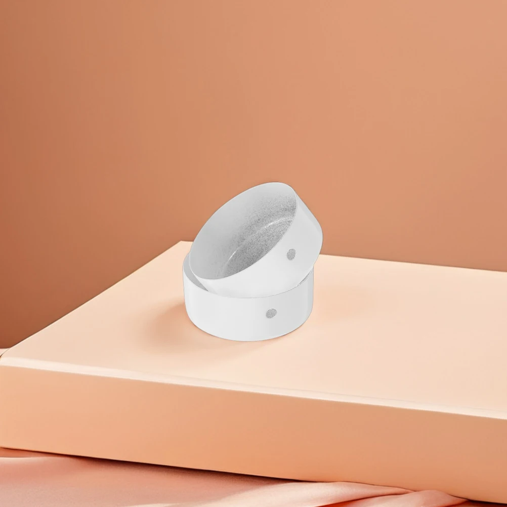 

4pcs Stainless Steel End Caps Durable Easy Install Sleek Design Protective Rail Connector For Staircase Railing Metal Stair End