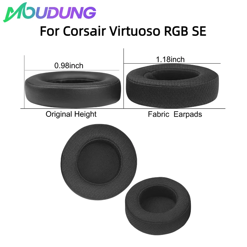 

Replacement Ear pads for Corsair Virtuoso RGB SE Headphones Memory Foam Ear Cushions Earmuff Earpads headset Gamer Leather case