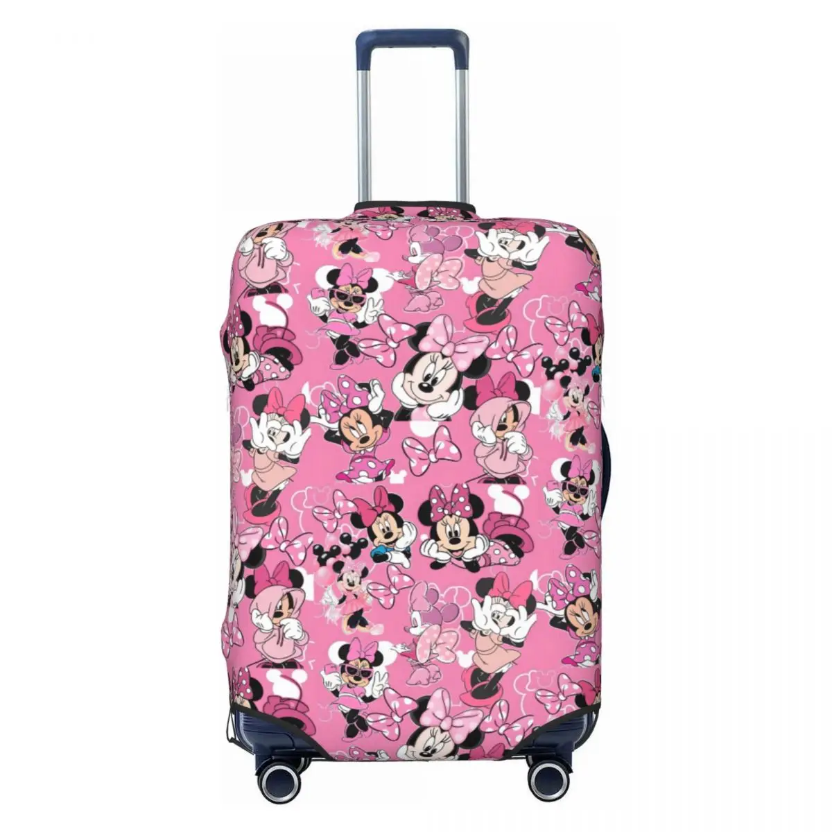 

Custom Mouse M-Minnies Cartoons Luggage Cover Elastic Animation Travel Suitcase Protective Covers Suit For 18-32 inch