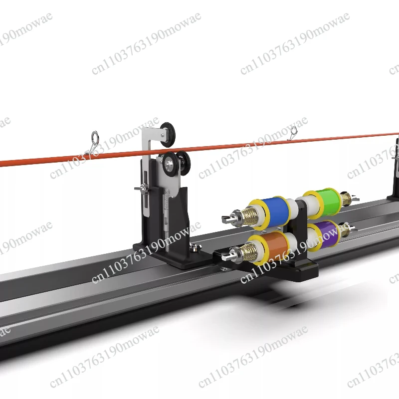 Fishing rod making machine guide coiler for drying and repairing of cork sanding epoxy resin