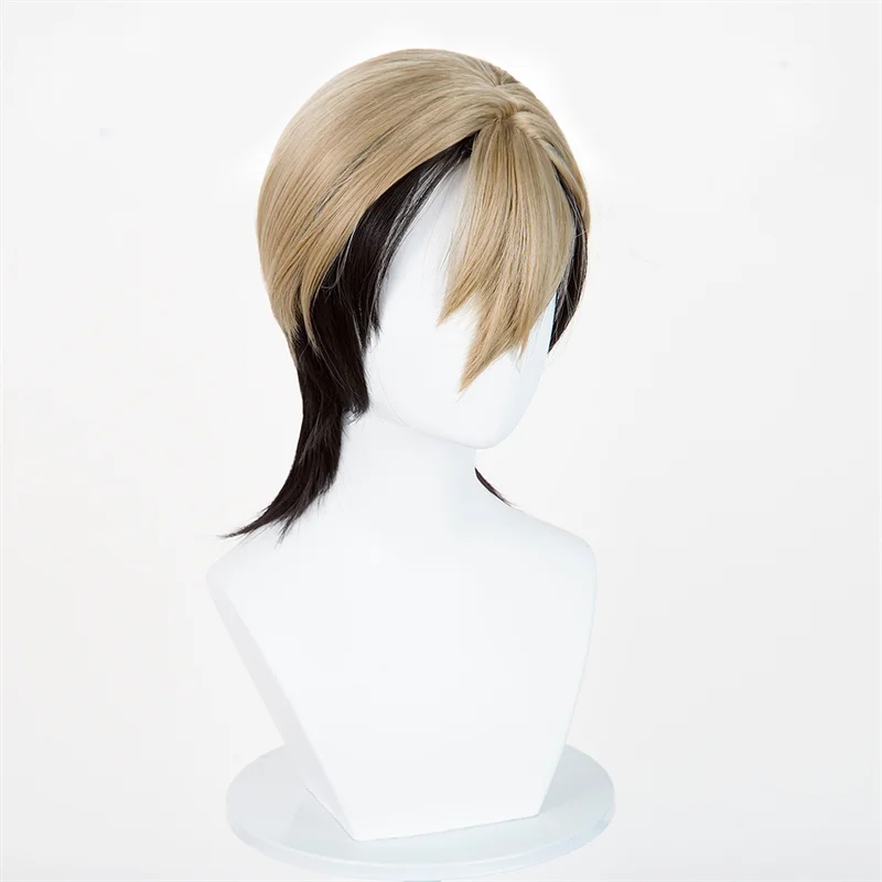 Anime GACHIAKUTA Zanka adulte Cosplay perruque milieu court noir brun cheveux Halloween femmes hommes haute résistant à la chaleur perruques accessoire