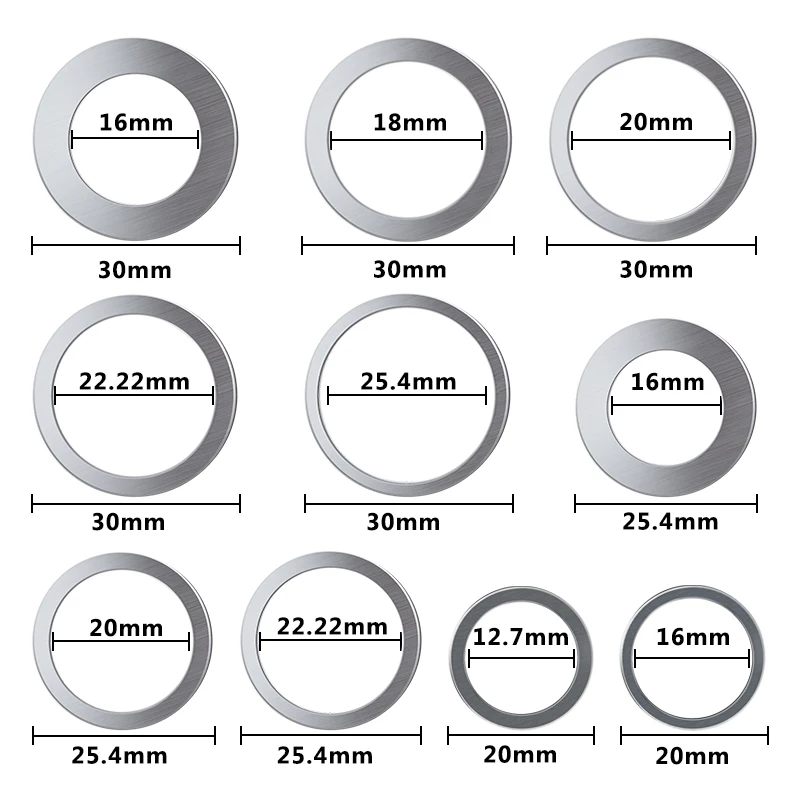 HAMPTON 1PCS 20mm 25,4mm 30mm Kreissäge Klinge Reduzierung Ringe Umwandlung Ring Trennscheibe Holzbearbeitung werkzeuge Schneiden Unterlegscheibe – Detail 4