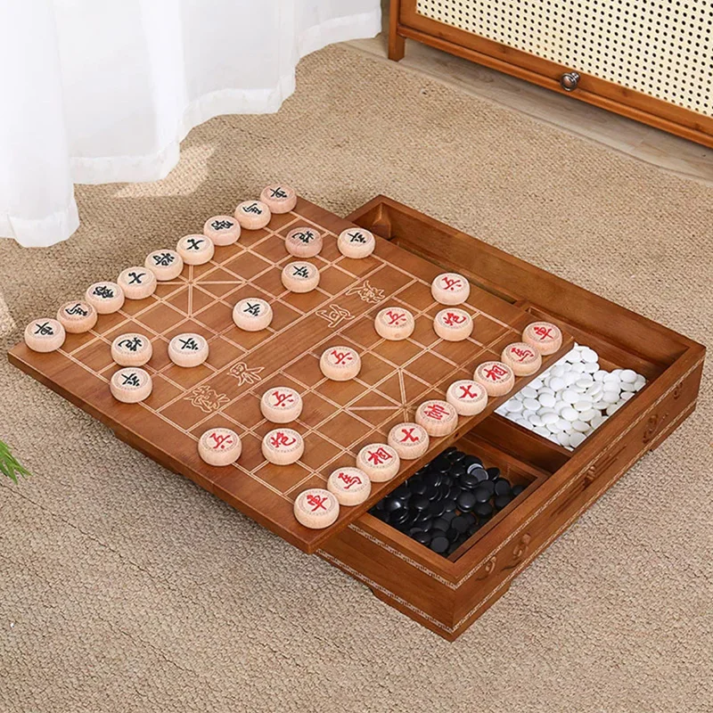 

Chinese Board Games Unusual Chess Professional Table Wooden Gift Historical Chess Tournament Souvenir Jeux Entertainment