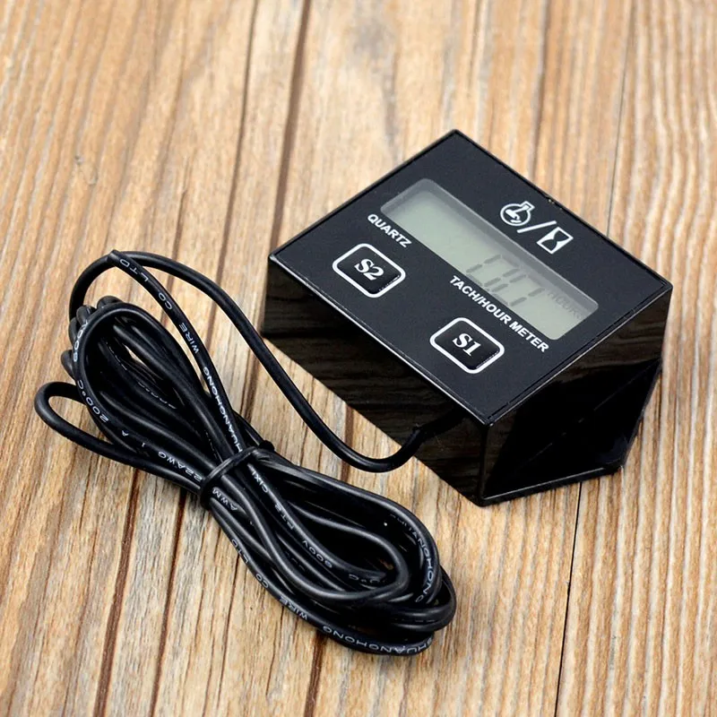 Motorcycle LCD Digital Display Speed Timer Motorboat Engine Electronic Tachometer Universal Motorcycle Digital Gauge Speedometer