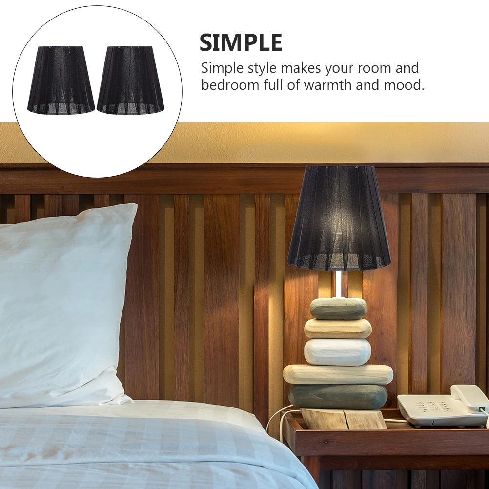 

2pcs Translucent Gauze Lampshades E14 Type Light Covers Decorative Lamp Shades Warm Atmosphere Bedroom Wall Floor Ceiling