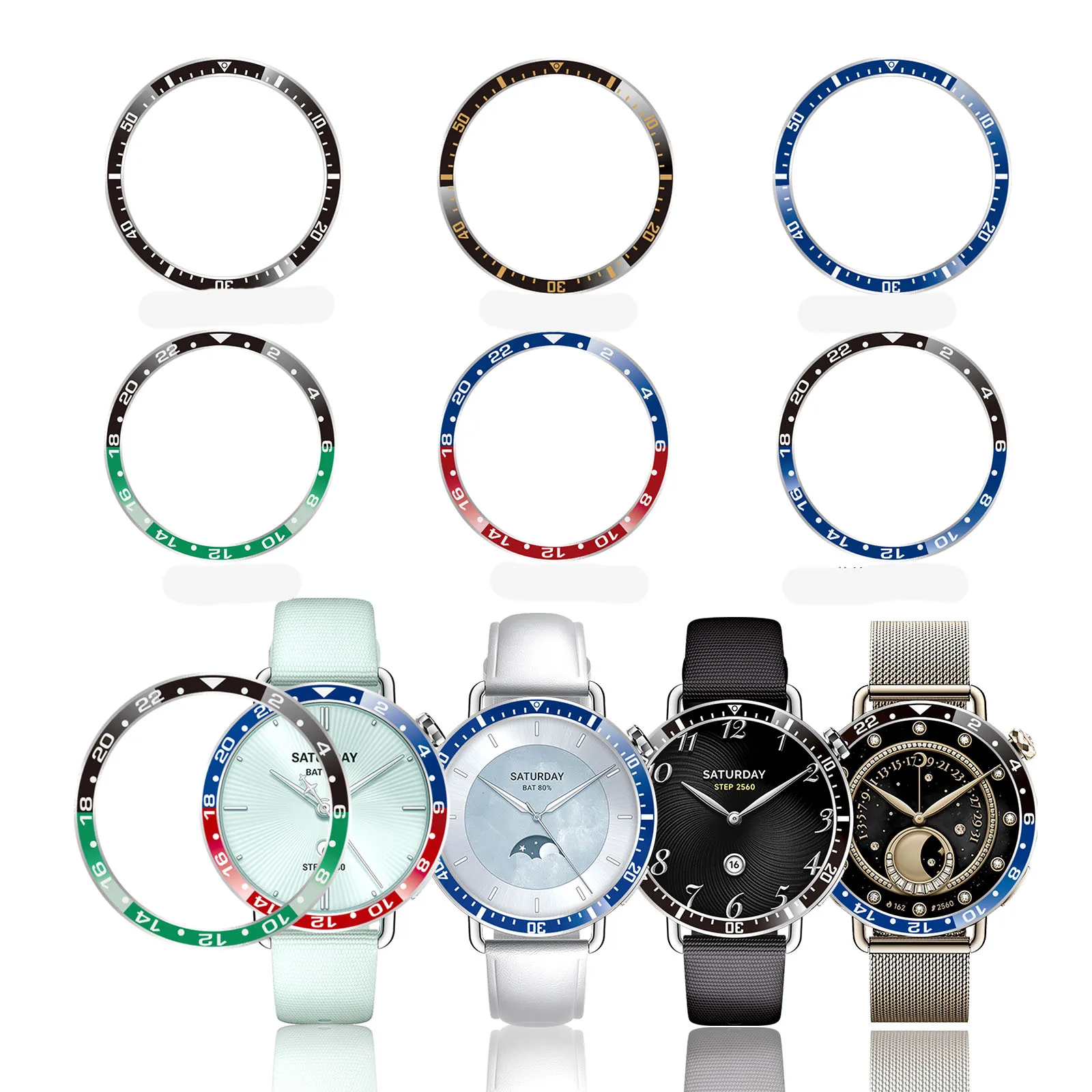 Heorland Case  Xiaomi Watch S4 41MM Bezel Ring Case Protection Cover For Xiaomi S4 41mm Smartwatch Case Ring Decoration