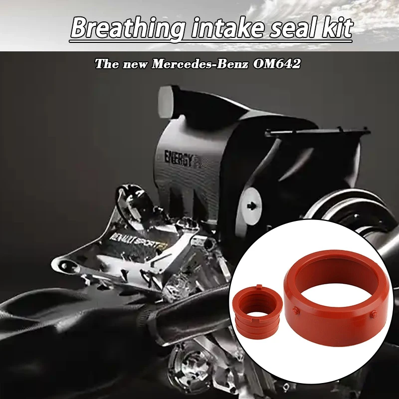 

1set Red Turbo Intake Seal Rubber A6420940480 A6420940580 For Mercedes-Benz OM642 For Mercedes-Benz Turbo Intake Seal RubberPart