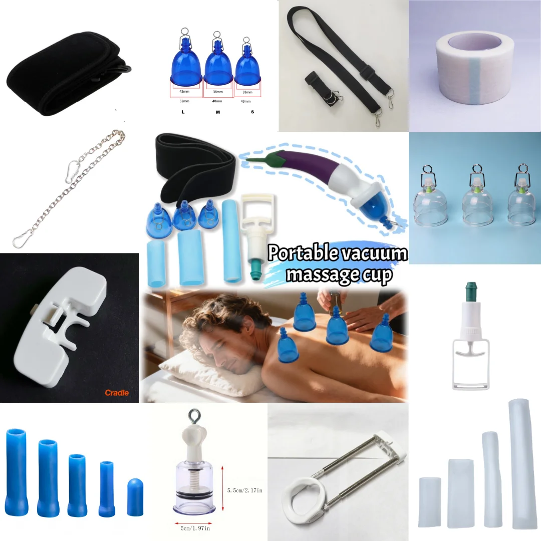 Home Vacuum Cup Accessories for Men's Exercise and Muscle Relaxation Vacuum Cup Stretcher Trainer Can Be Used All Over The Body