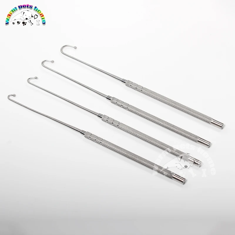 Uterine Hook Animal Dog Cat Ovarian Spay Snook Hook 172mm Veterinary Surgical Instruments