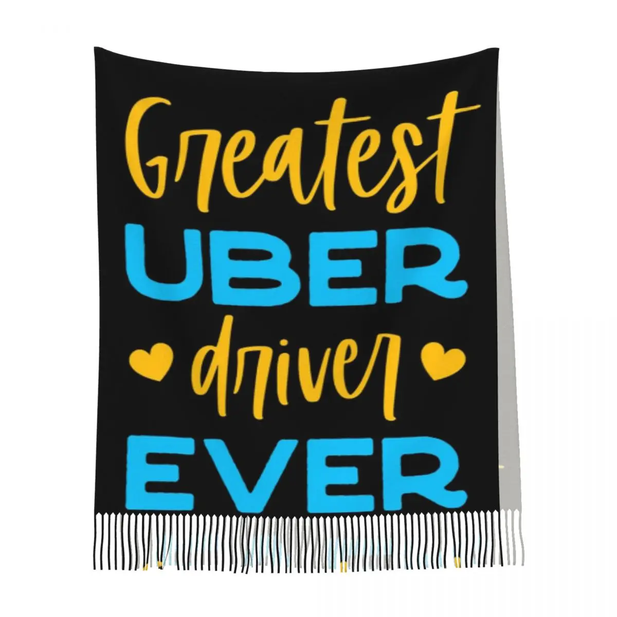 أعظم Uber أكل سائق من أي وقت مضى Rideshare سيارة القيادة وشاح شرابة الأوشحة النساء شالات ويلتف كبير الخريف الشتاء شال التفاف