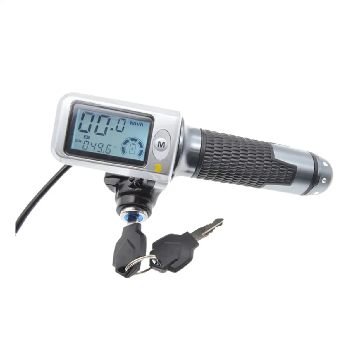 ABJV 1 زوج دراجة كهربائية خنق قبضة مع شاشة الكريستال السائل 36-60 فولت سرعة التحكم خنق ل E-الدراجة سكوتر مسرع