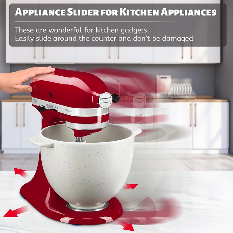 12 pz/pacco cursori per elettrodomestici da cucina autoadesivi piccoli cursori per elettrodomestici da cucina per la maggior parte degli elettrodomestici da appoggio