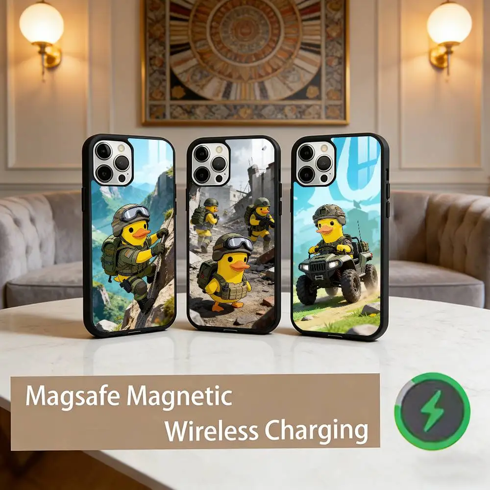 

E-Escape From D-Duckov Cute Phone Case For iPhone17,16,15,14,13,12,11 Plus,Pro Max Magnetic For Magsafe Wireless Charging