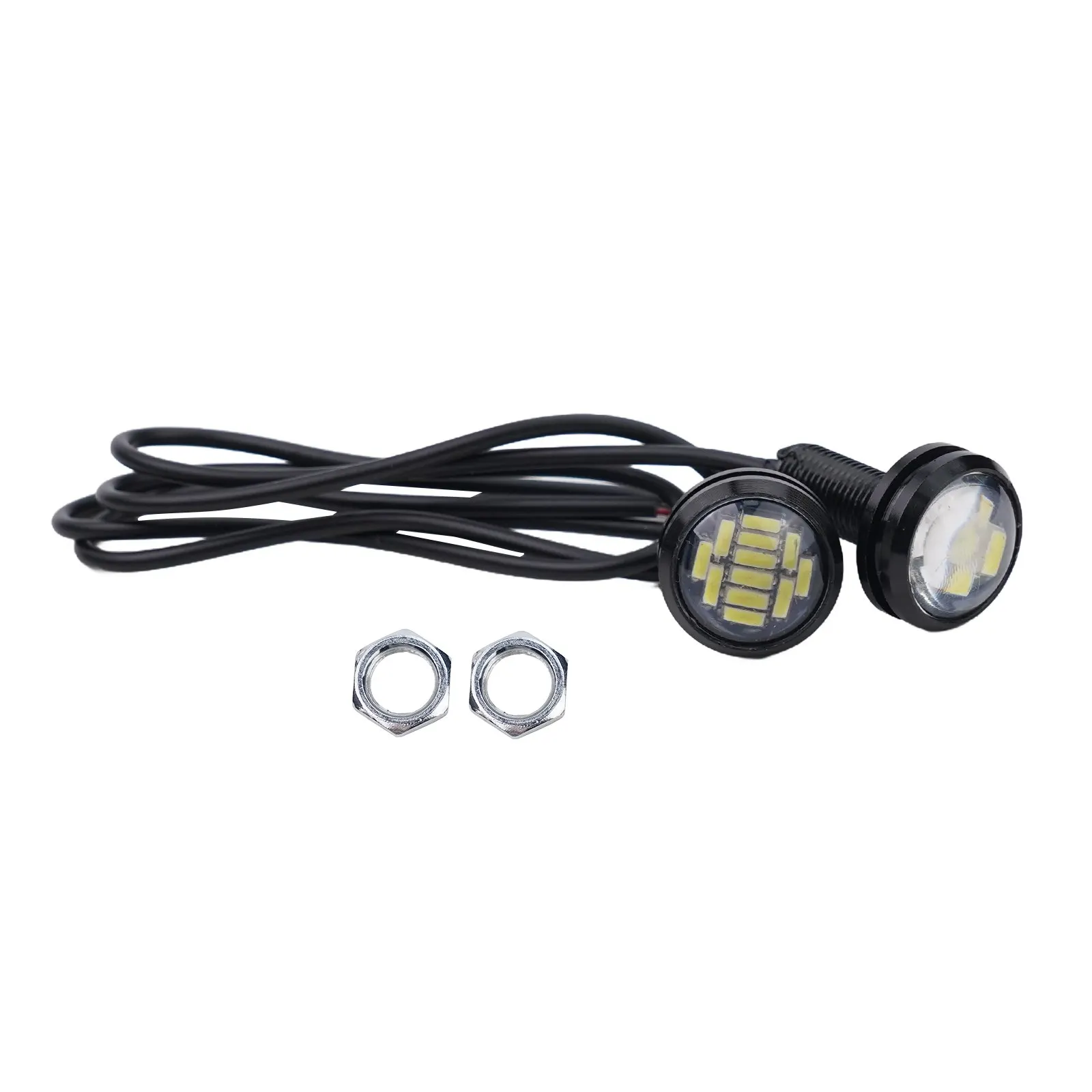 2Pcs 12V 15W LED Reversing Lamp Set for Automotive Backup Lighting For DRL Function and Parking Assistance Applications