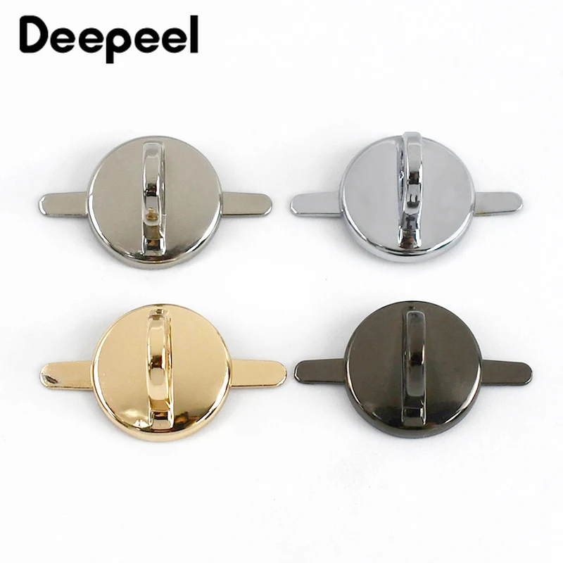 Deepeel 10Pcs Bag Hanging Hook 6*15mm Handbag Side Buckles for Luggage Leather Accessories Clothing Hardware Decoration