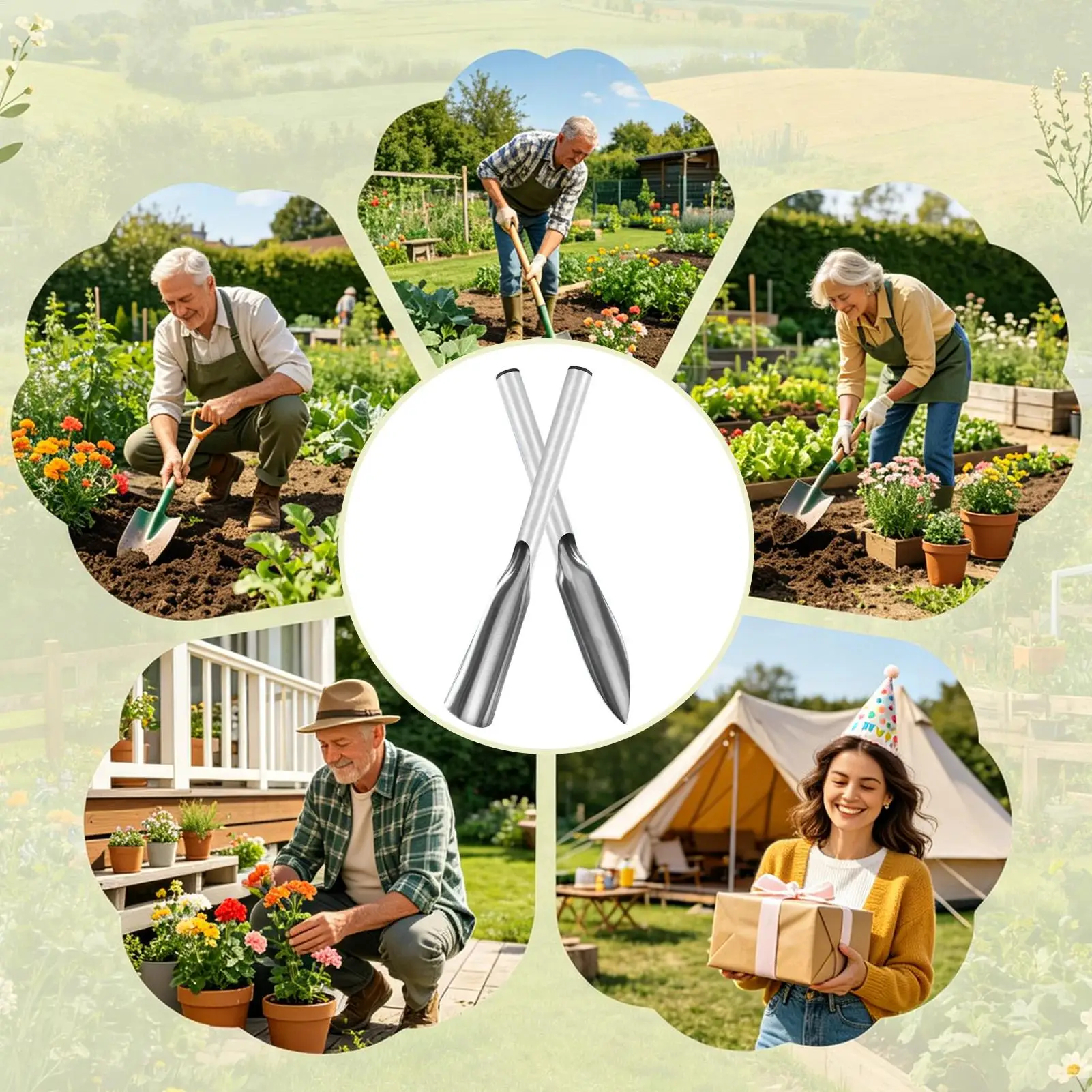 

Plant Soil Scoop Stainless Steel Planting Digging Tools Dirt Scoop For Outdoor Yard Lawn Patio Balcony Farm Orchard Greenhouse
