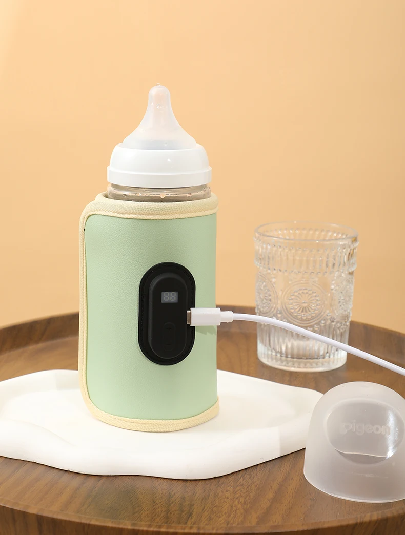 USB ชาร์จขวดนมเครื่องทําความร้อนแขนเครื่องอุ่นนม 5 อุณหภูมิปรับฉนวน Breastmilk WARM BAG