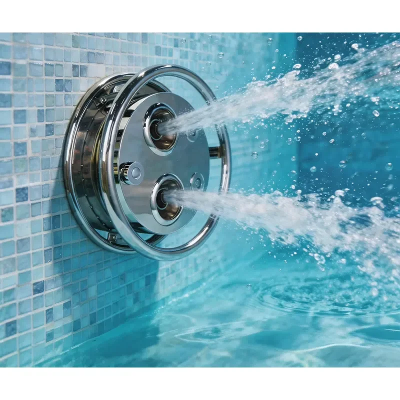 Powerful Stainless Steel Swim Jet Counter Current Trainer with 35L/Min Water Capacity for Underwater Surfing Pool