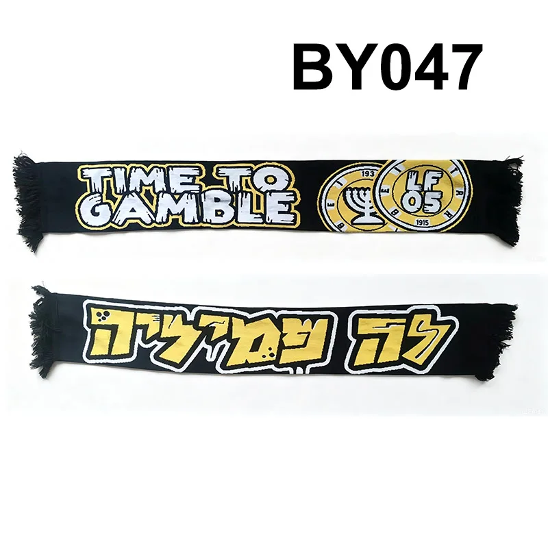 120*20 cm Size FCBJ LA FAMILIA Beitar Time To Gamble LF05 Scarf for Fans Double-faced Knitted BY047