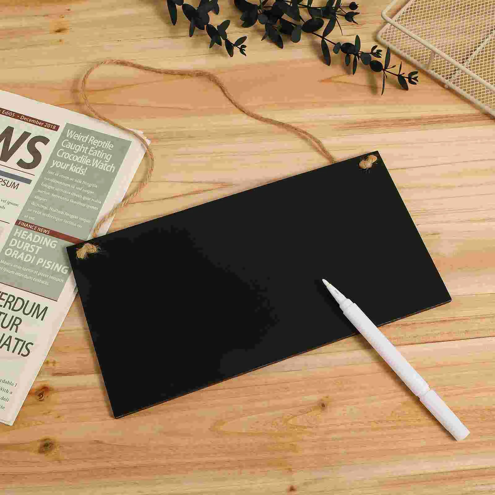 Rectangle Chalkboards Hanging Creative Chalkboards Blackboard Sign Welcome Board DIY Board for Home Hotel