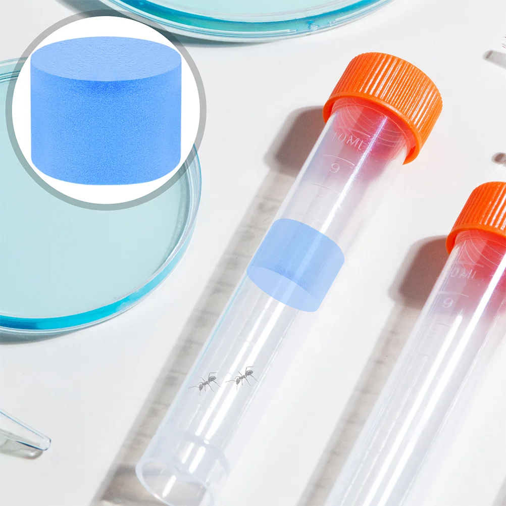 

10pcs Ants Nest Moisture Control Sponge Plug For Test Tube Habitat Feeding Farming Supplies Accessories Kit