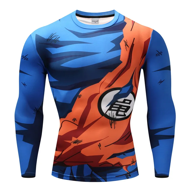 Fashion 3D Anime Printed T Shirt For Men Casual O-neck Long Sleeve T-shirt Funny Cosplay Clothing Street Trend Loose Cotton Tops