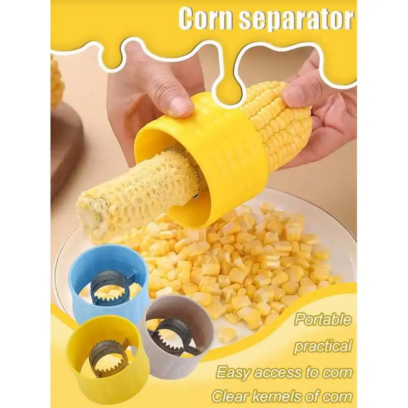 1/2pcs Corn Peelers Corn Cob Stripper, Corn Kernel Remover, Fruit & Vegetable Cooking Tools, Kitchen Accessories