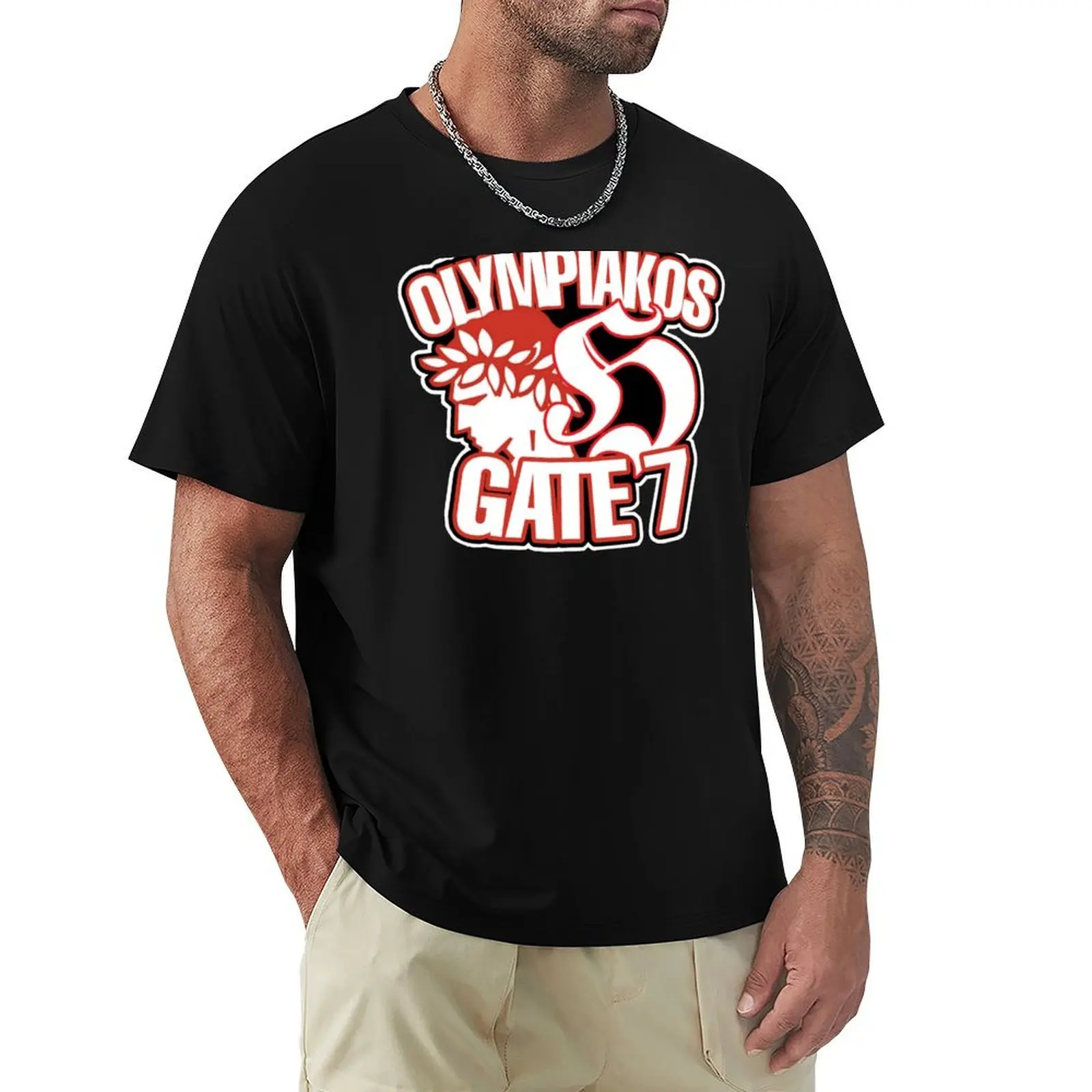 

Olympiakos Gate 7 T-Shirt sweat anime Men's t-shirts