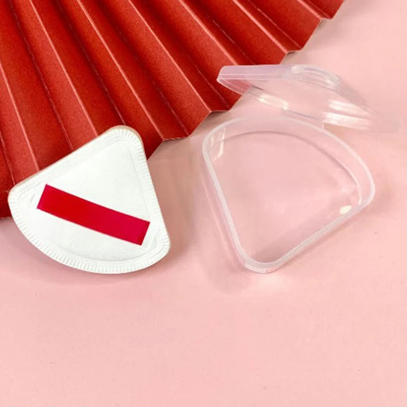 【1PC Make-up-Puff-Box, tragbare dreieckige Schwamm-Kosmetiktasche, transparente Make-up-Puff-Box, Aufbewahrungskoffer】