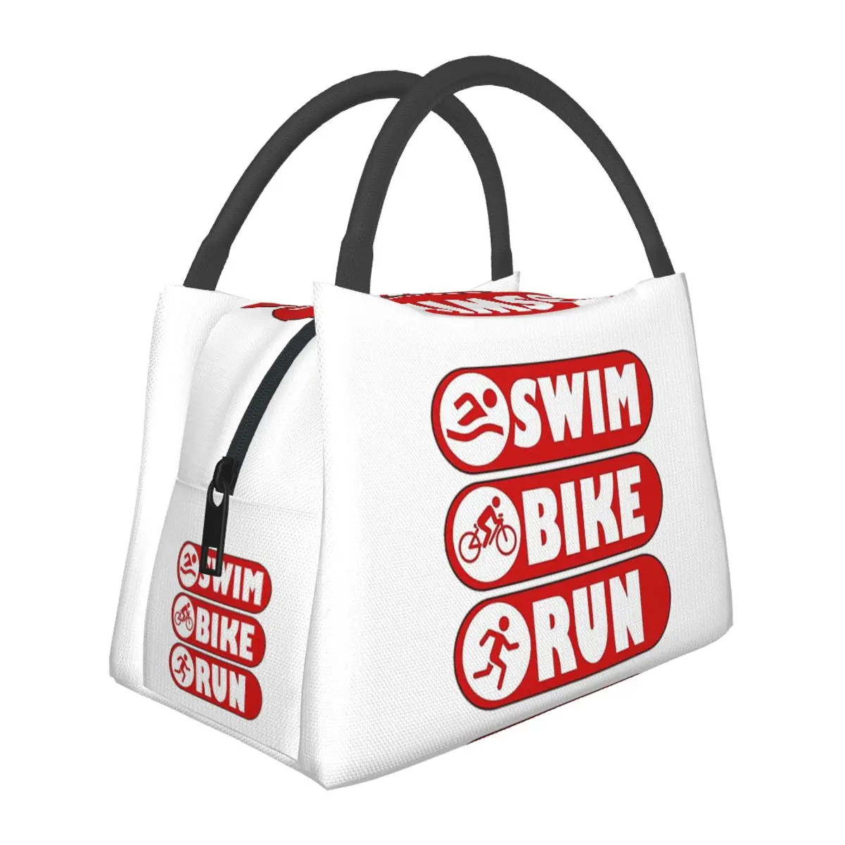 Triathlon Swimming Cycling Running Lunch Bags Insulated Bento Box Lunch Tote Picnic Bags Cooler Thermal Bag for Woman Kids Work