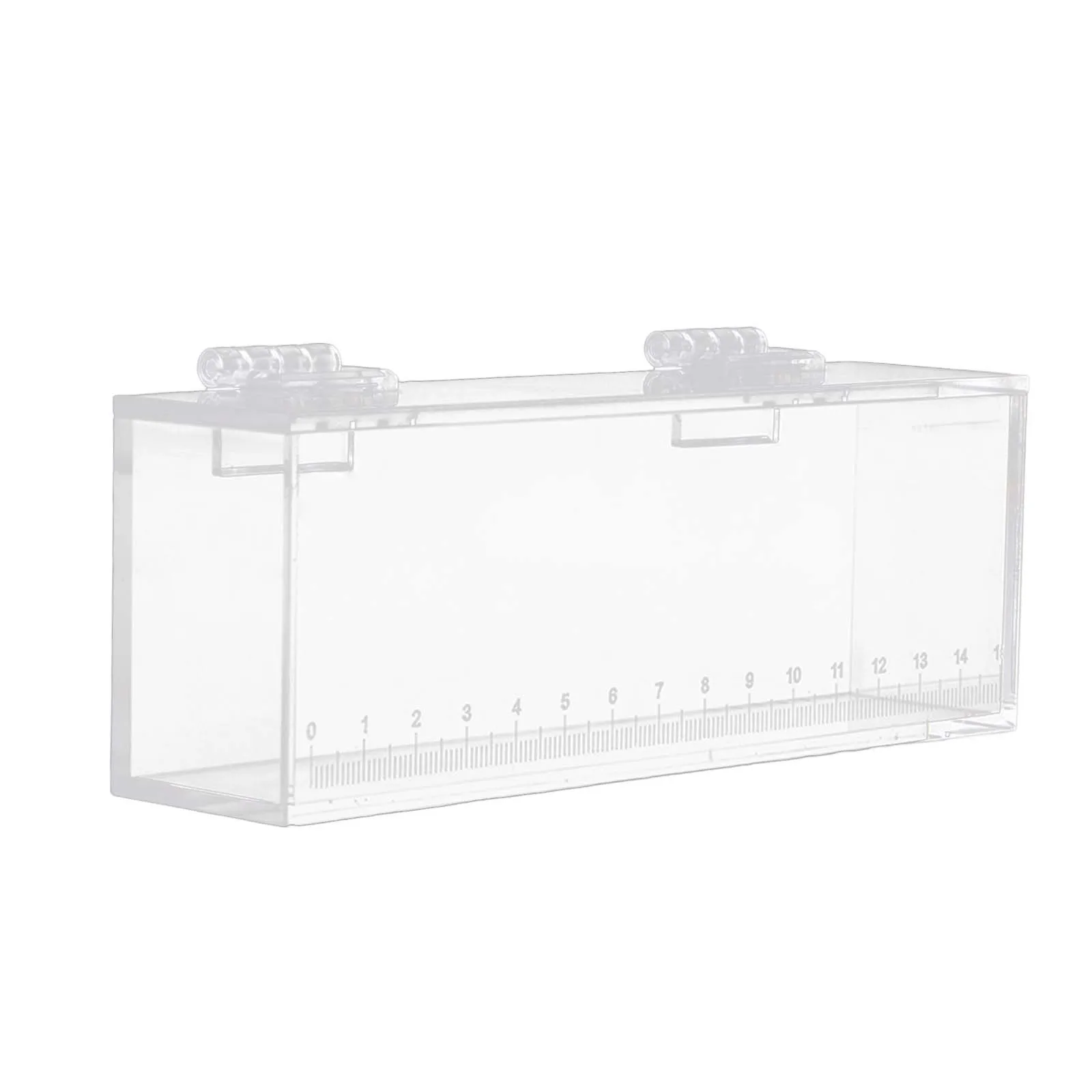 Portable Transparent Crystal Acrylic with Scale Fish Viewing Box Fish Tank Reptile Terrarium for Isolation Breeder Box Hatchery