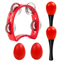 5 pçs conjunto de instrumentos musicais plástico ovo shakers para crianças brinquedos educativos precoces atividades aprendizagem para meninas meninos