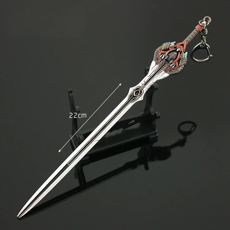 Swallowing The Starry Sky Anime: The Condor Li Yao Long Sword 22CM Alloy Weapon Collection Ornament Cosplay Weapons Sword Toy