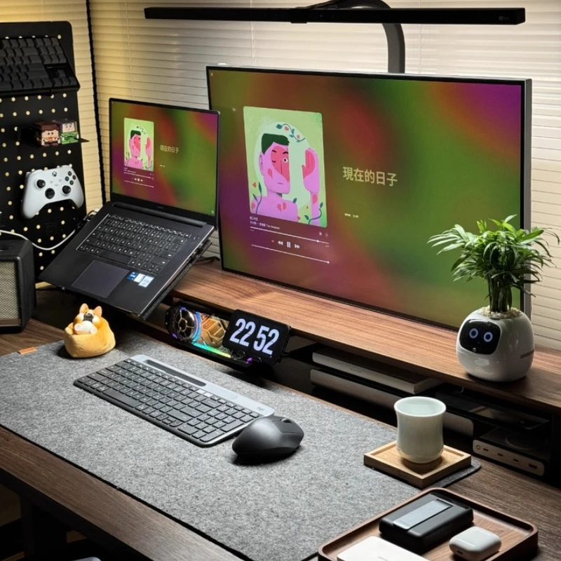 Z3 Modular Monitor Stand Premium Computer Riser for Ergonomic Workspace Modern Desk Organizer for Office Walnut/Black/White