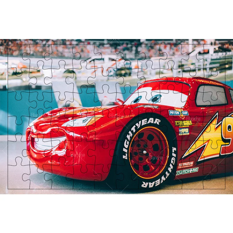 Disney Cars Racing Car Red Lightning McQueen 1000PCS Puzzles Puzzle Game Kids Like Wooden Jigsaw Friends Gift Room Desk Ornament