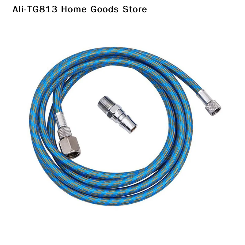 

[TG813]180cm Nylon Braided Airbrush Air Hose Spray Pen Nylon Airbrush Air Hose Tube Fits Most Brand 1/8" BSP Adpter
